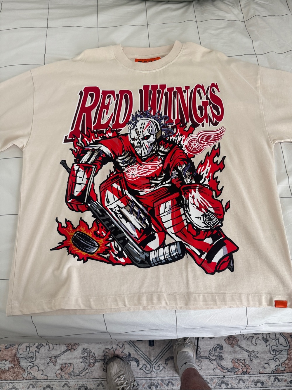 Red Wings x SANA Graphic Short Sleeve Tee - Cream/Red